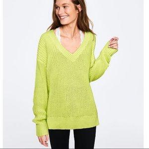 Victoria’s Secret PINK V-neck Cable Knit Sweater